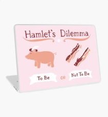 Hamlet Laptop Skin: Hamlet Piggy