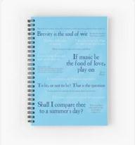 Hamlet Spiral Notebook: Shakespeare Quotes
