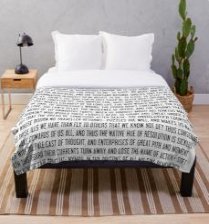 Hamlet Throw Blanket: To be - or not to be text