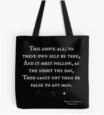 Hamlet Tote Bag: To thine own self